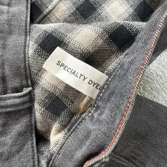 Eddie Bauer Jeans Womens 10 Boyfriend Mid Rise Slim Flannel Lined Gray - Picture 8 of 9